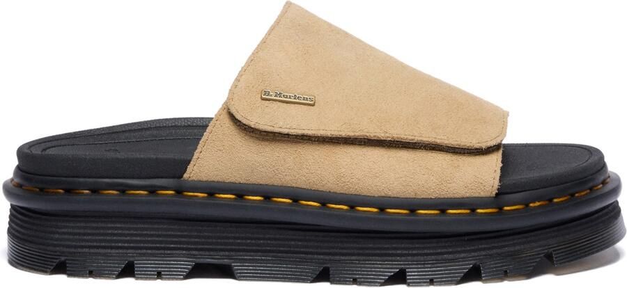 Dr. Martens Zebzag Slide EH Suede Sandalen beige zwart