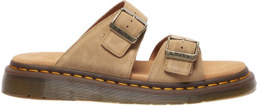 Dr. Martens Josef Bronx Suede Sandalen bruin beige