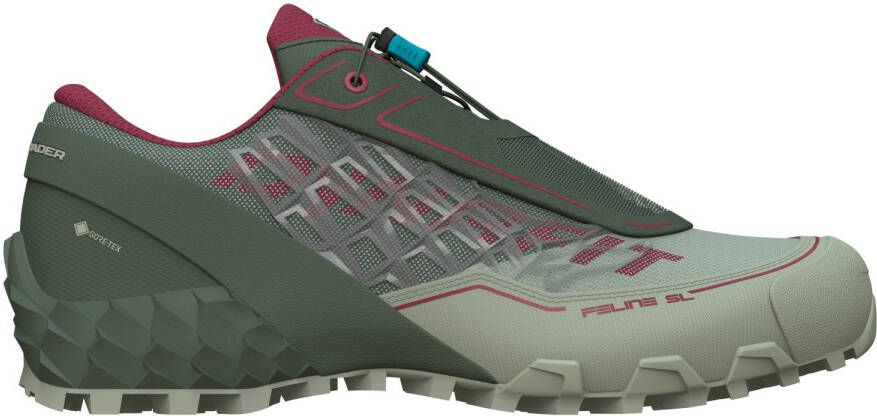 Dynafit Women's Feline SL GTX Trailrunningschoenen olijfgroen