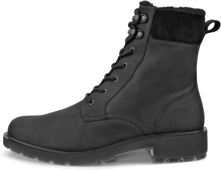 ECCO Women's Metro Vienna Mid Warm Winterschoenen zwart grijs