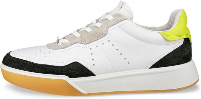 ECCO Street Court Sneakers wit