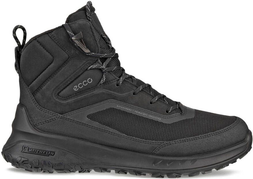 ECCO ULT-TRN Mid Leather Winterschoenen grijs zwart