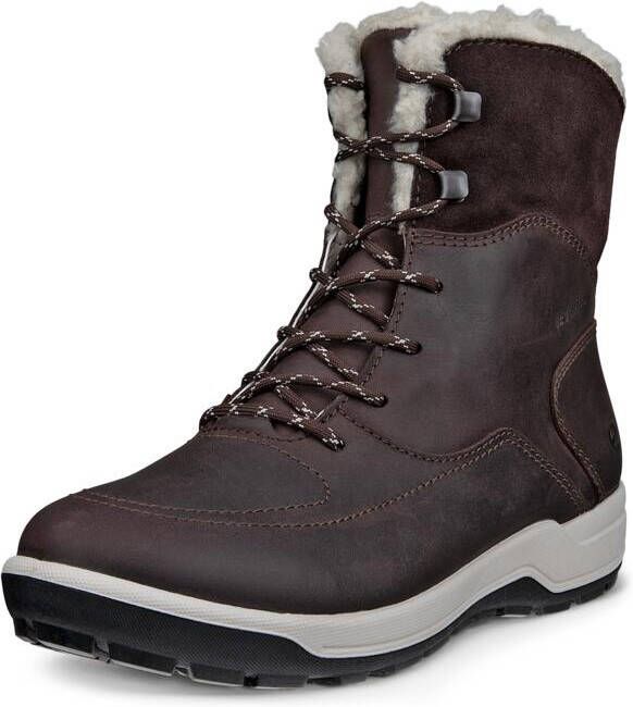 ECCO Women's Trace Lite Waterproof Mid Boot Winterschoenen grijs zwart