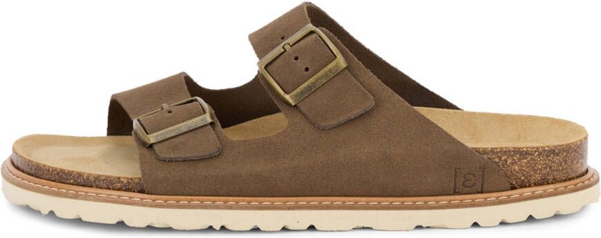 Espadrij Ami Velour Weld Sandalen bruin beige