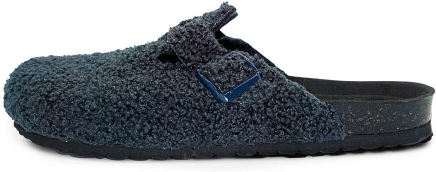 Espadrij Cloq Curly Pantoffels blauw