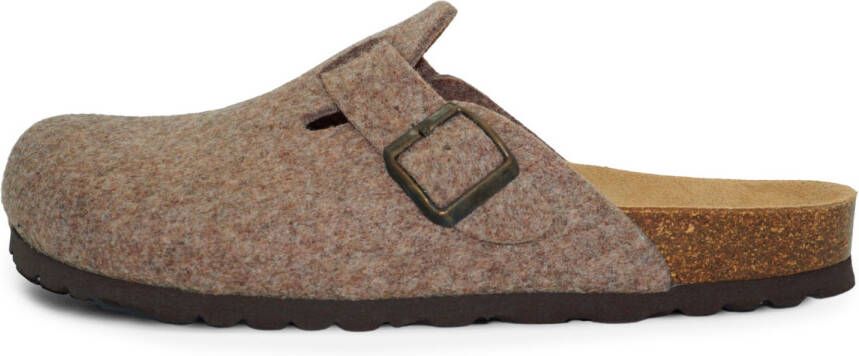 Espadrij Cloq Felt Sandalen bruin