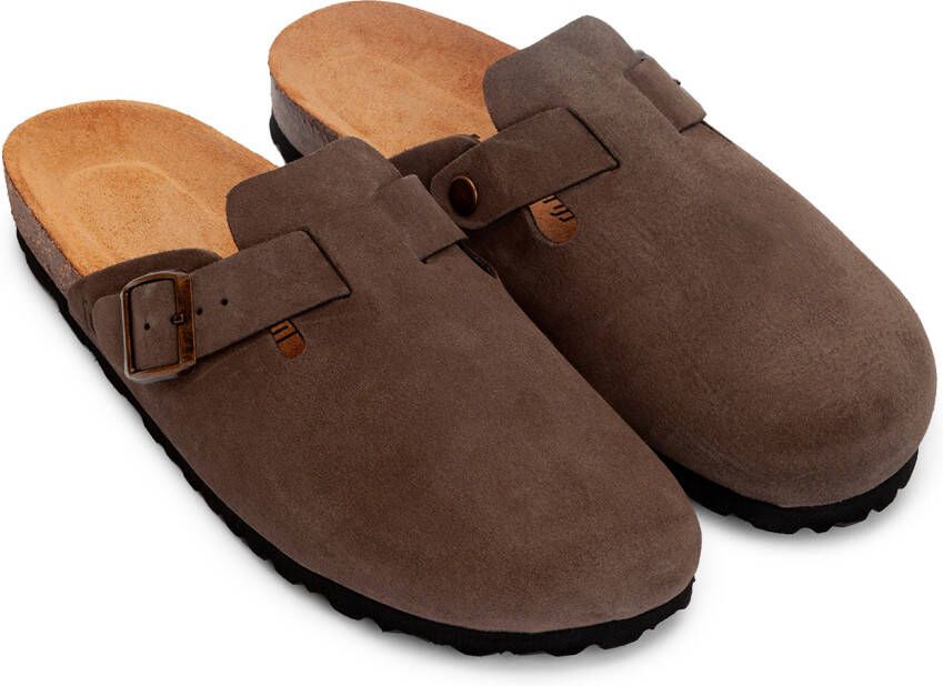 Espadrij Cloq Velour Sandalen bruin