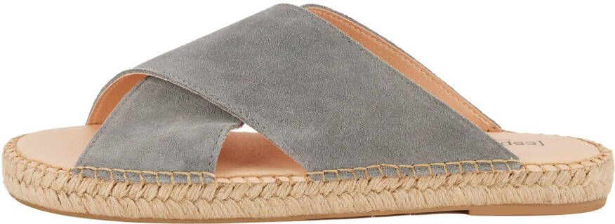 Espadrij Croisette Velour Sandalen beige