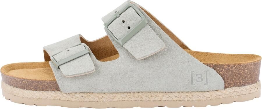 Espadrij Ami Velour Sandalen beige grijs