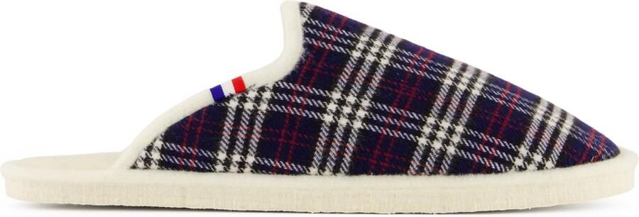 Espadrij Chausson Woolcheck Pantoffels wit