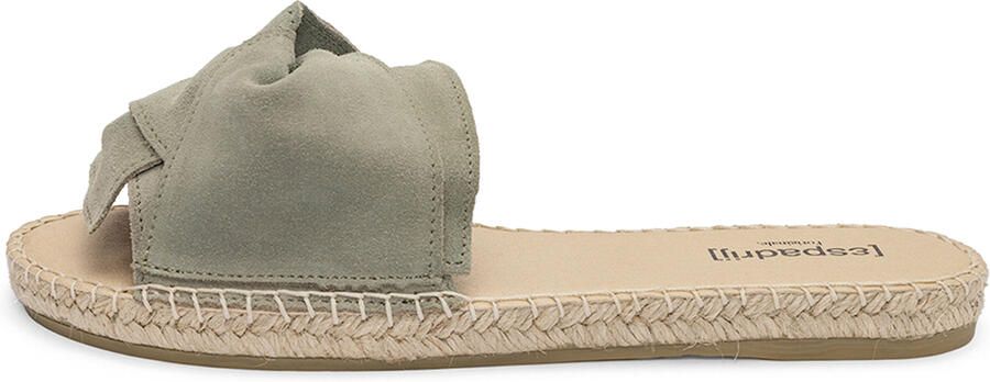 Espadrij Women's Plage Boucle Velour Sandalen beige