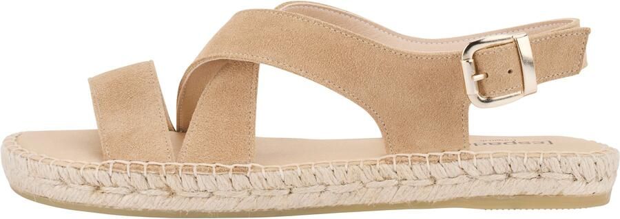 Espadrij Women's Sandal Velour Sandalen beige