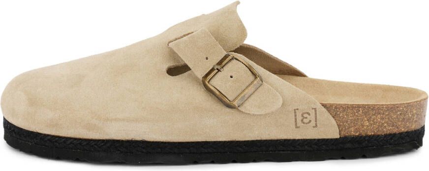 Espadrij Women's Cloq Velour Sandalen beige