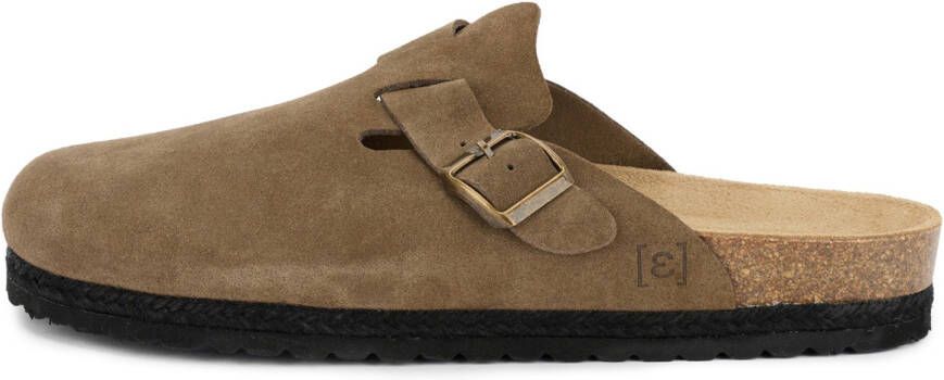 Espadrij Women's Cloq Velour Sandalen bruin