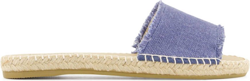 Espadrij Women's Plage Linen Sandalen beige purper