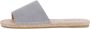 Espadrij Women's Plage Velour Sandalen beige grijs - Thumbnail 1