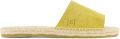 Espadrij Women's Plage Velour Sandalen beige geel - Beige