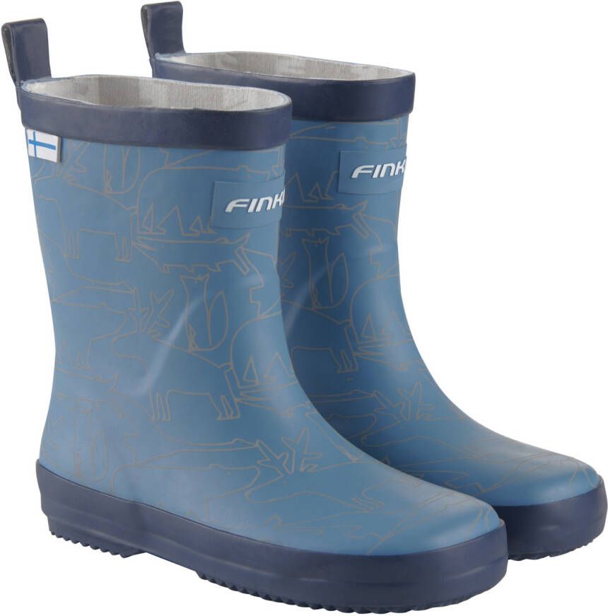 Finkid Kid's Kumi Rubberlaarzen blauw