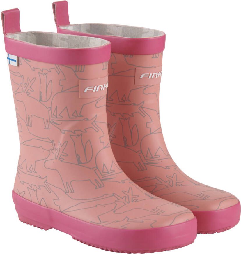 Finkid Kid's Kumi Rubberlaarzen roze