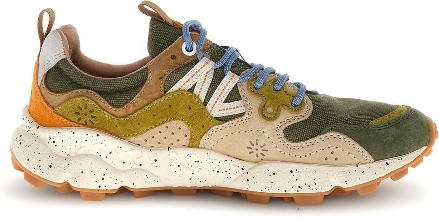Flower mountain heren sneaker Yamano canvas kaki beige - Foto 4