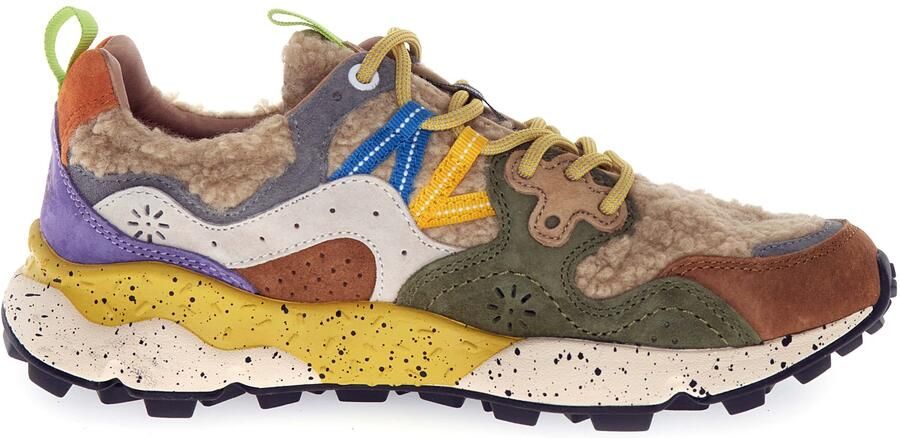 Flower mountain dames sneakers Yamano W suède met wol multicolor - Foto 2
