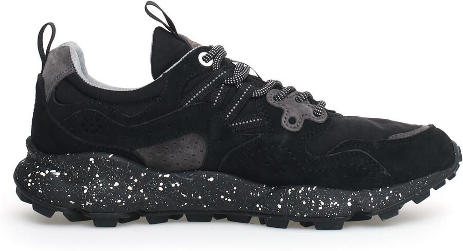 Flower Mountain Yamano 3 Zwarte Sneakers Gerecycled Stof Lichtgewicht Rubberen Zool Black Heren - Foto 2