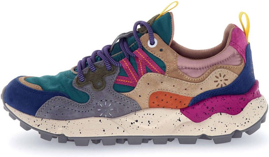 Flower Mountain Multicolor Sneakers met Suède Inzetstukken - Foto 6