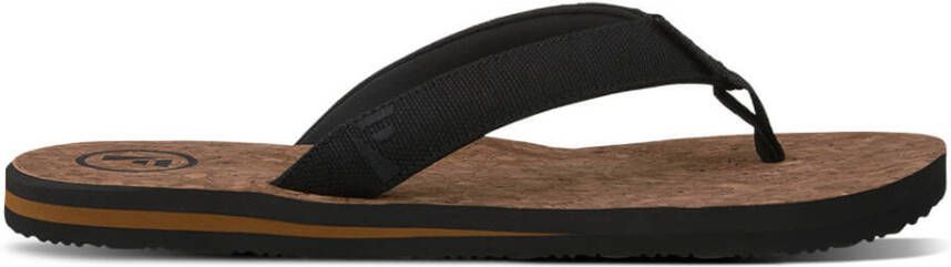 Foamlife Mully Cork Sandalen zwart bruin