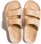 Freedom Moses Slippers Slides Vegan Camel Licht Bruin - Thumbnail 2