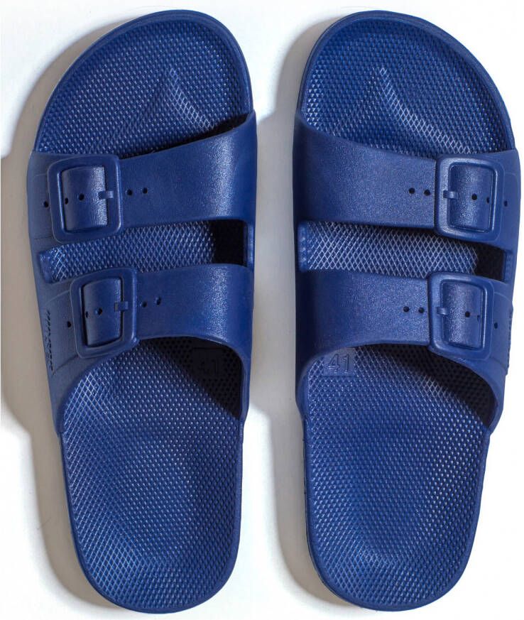 Freedom Moses Original Plain Navy Slippers