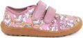 Froddo Barefootschoenen BAREFOOT CANVAS Sneaker klittenbandschoen met katoenvoering - Roze