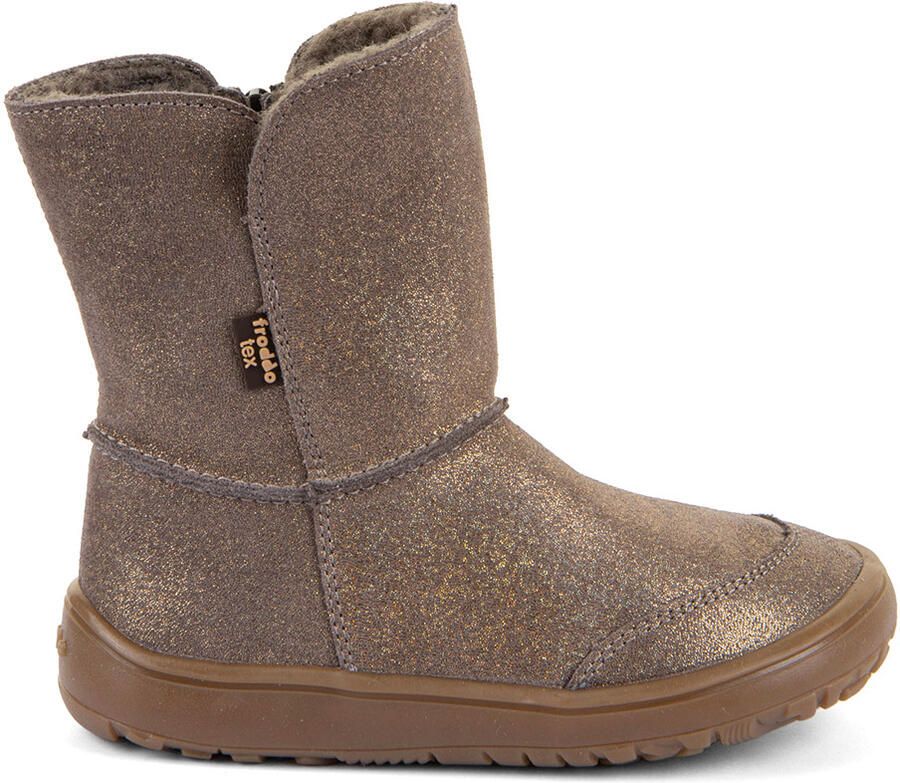 Froddo Kid's Barefoot Tex Suede Winterschoenen bruin