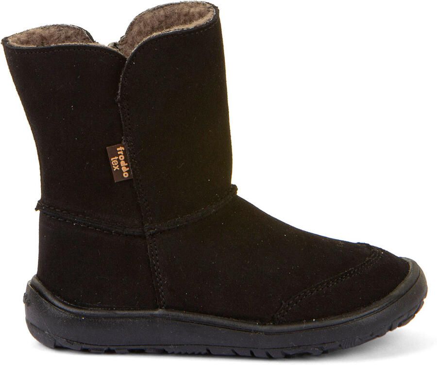 Froddo Kid's Barefoot Tex Suede Winterschoenen zwart