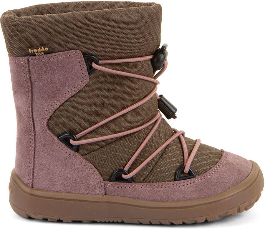Froddo Kid's Barefoot Tex Track Wool Winterschoenen bruin