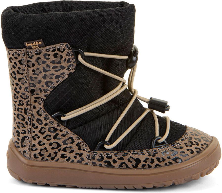 Froddo Kid's Barefoot Tex Track Wool Winterschoenen zwart bruin