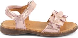 FRODDO Leren sandalen voor meisjes LORE FLOWERS goudroze
