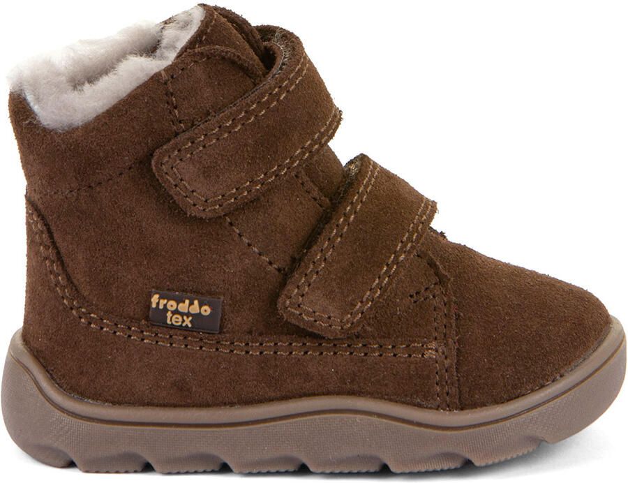 Froddo Kid's Zeru Tex Furry Barefoot Winterschoenen bruin