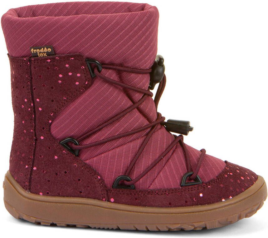 Froddo Kid's Barefoot Tex Track Wool Winterschoenen rood