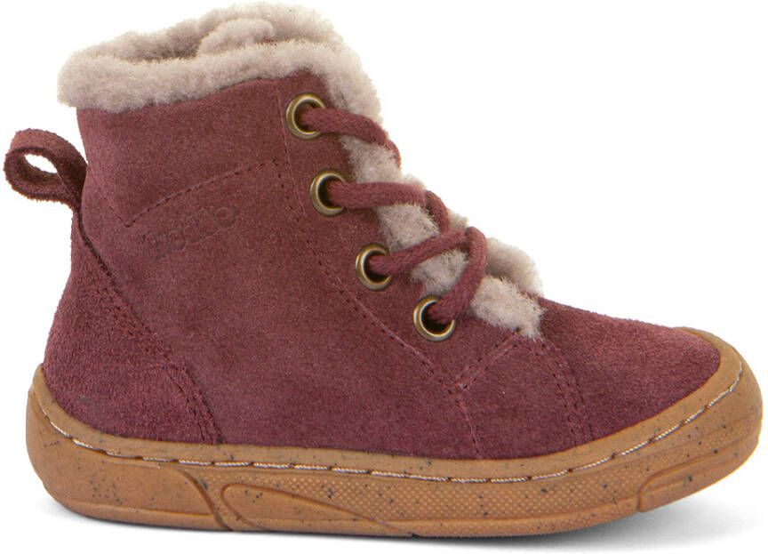 froddo Kid's Minni Suede Laces Winterschoenen bruin rood