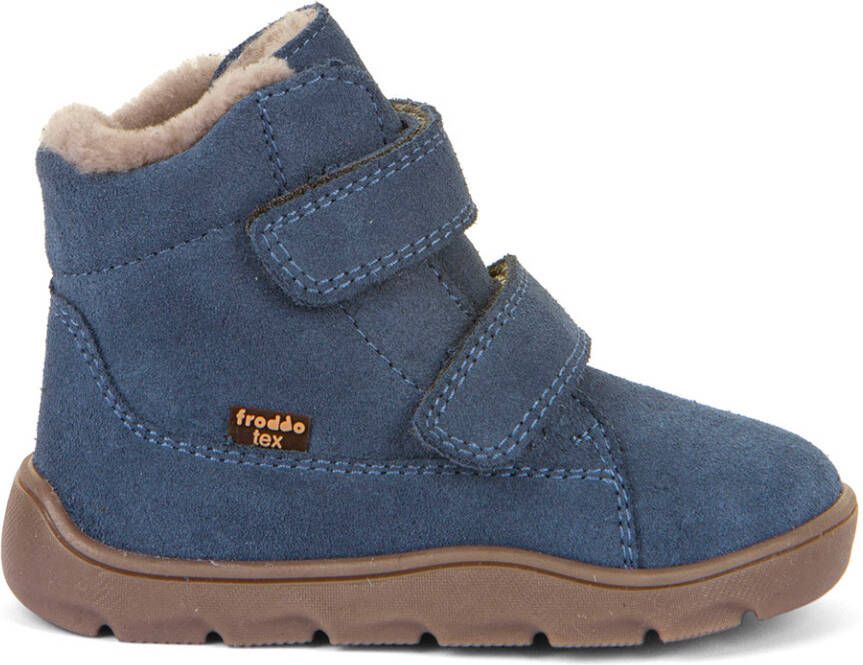 Froddo Kid's Zeru Tex Furry Barefoot Winterschoenen blauw