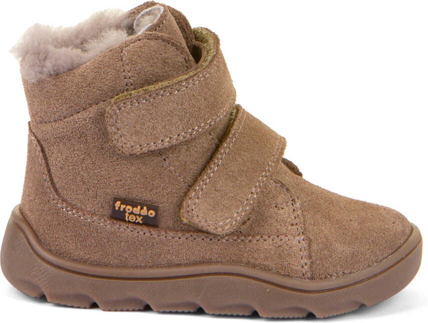 Froddo Kid's Zeru Tex Furry Barefoot Winterschoenen bruin