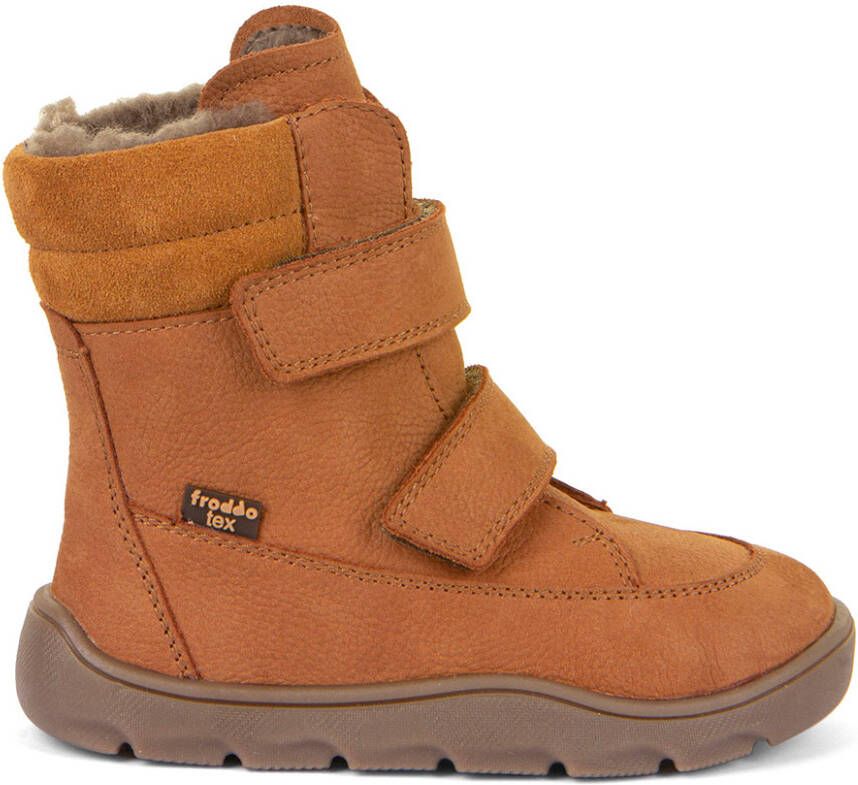 Froddo Kid's Zeru Tex Winter Barefoot Winterschoenen bruin oranje