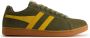 Gola Equipe Suede Sneakers olijfgroen bruin - Thumbnail 2