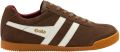 Gola Harrier Herensneaker Otter-Off-White-Dep-Red - Bruin