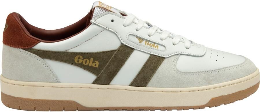 Gola Hawk Herensneaker Wit-Khaki-Roest - Foto 2