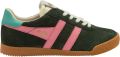 Gola Elan Damestrainers Dark-Khaki-Bubblegum-Sea-Mist - Donkergroen