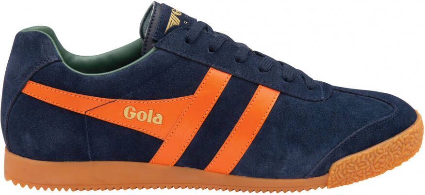 Gola Harrier Suede Sneakers blauw oranje