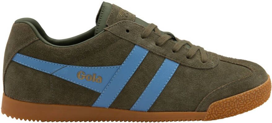 Gola Harrier Suede Sneakers bruin olijfgroen