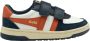 Gola Hawk strap leren sneakers donkerblauw rood - Thumbnail 3