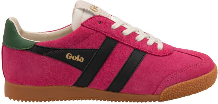 Gola Elan suède sneakers fuchsia zwart groen - Foto 2